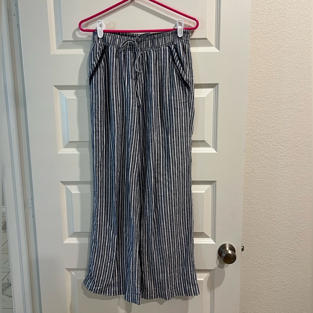 Anthropologie Briggs Striped Wide-Leg Pants